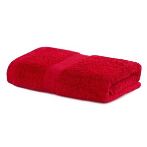Bavlněný ručník DecoKing Marina tmavě červený, velikost 50x100