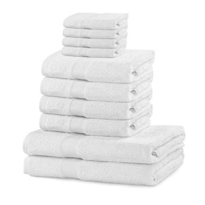 Set ručníků DecoKing Kunis bílé, velikost 2*70x140+4*50x100+4*30x50