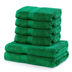 Set ručníků DecoKing MARINA zelené, velikost 2*70x140+4*50x100