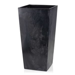 DekorStyle Květináč Porto 68x35 cm černý beton