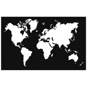Hector Nástěnná dekorace World Map černá