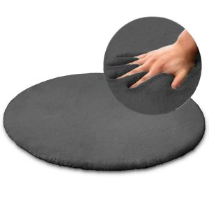 Tutumi Kulatý koberec Rabbit 100cm tmavě šedý