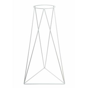 DekorStyle Moderní stojan na květináč 60 cm bílý