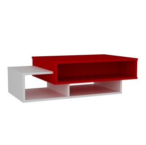 Kalune Design Konferenční stolek Tab červeno-bílý