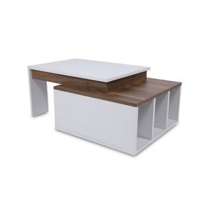 Hanah Home Konferenční stolek Kolarado 90 cm bílý