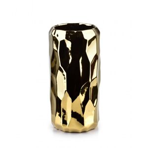 Mondex Keramická váza BABETTE 22 cm zlatá