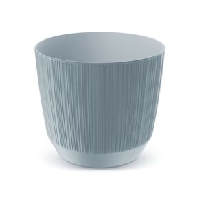 PlasticFuture Květináč Ryfo světle šedý, varianta 12,6 cm
