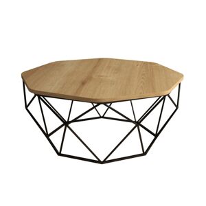 Hanah Home Konferenční stolek Diamond 90 cm dub