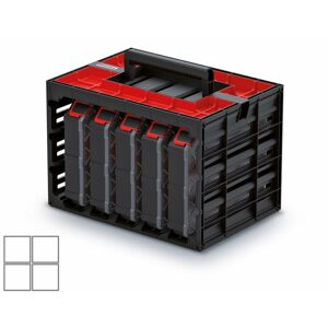 Prosperplast Skříňka s 5 organizéry (krabičky) Organizator CASE
