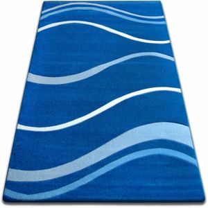3kraft Kusový koberec FOCUS - 8732 mořské vlny / modrý 