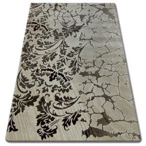 3kraft Kusový koberec FLORYA Leaves krémovo-béžový
