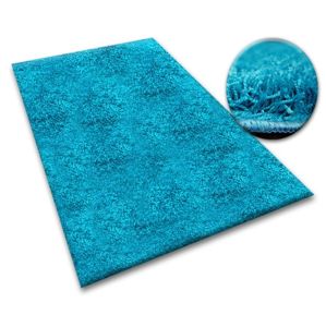 Dywany Lusczow Kusový koberec SHAGGY Izebelie 5cm tyrkysový, velikost 300x450