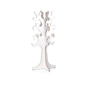 PlasticFuture Dřevěný stojan ERLAND TREE 150cm bílý 