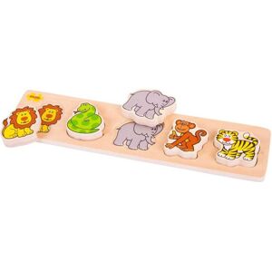 Bigjigs Toys Dřevěné vkládací puzzle - safari