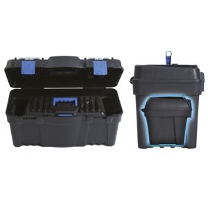 PlasticFuture Plastové kufry na nářadí 2v1 CALIBRRE šedo-modré 
