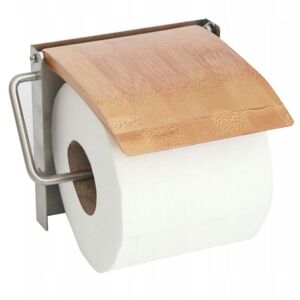 Tutumi Nástěnný držák na toaletní papír Bamboo hnědý
