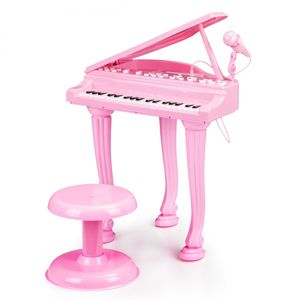 MULTISTORE Dětské piano s mikrofonem Tinny růžové