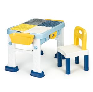 MULTISTORE Multifunkční stolek se židličkou 6v1 Abbie modrý 