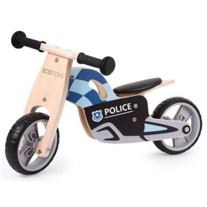 Dětské odrážedlo EcoToys Policie modré 