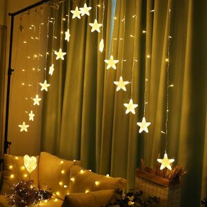 MULTISTORE Vánoční světelný LED řetěz Stars 400 cm teplý bílý