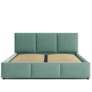 MJ-Furniture Čalouněná postel Nela 140x200 světle zelená