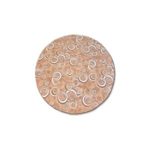 Dywany Lusczow Kulatý koberec DROPS Bubbles béžový, velikost kruh 100