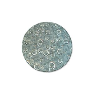 Dywany Lusczow Kulatý koberec DROPS Bubbles zelený, velikost kruh 100
