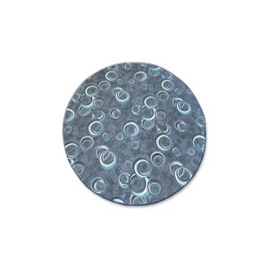 3kraft Kulatý koberec DROPS Bubbles šedo-modrý, velikost koło 100