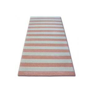 3kraft Kusový koberec SKETCH MATT růžový / krémový - pásky, velikost 120x170