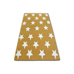 3kraft Kusový koberec SKETCH REECE zlatý / krémový - Hvězda, velikost 80x150