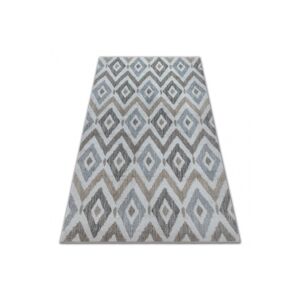 Dywany Lusczow Kusový koberec SOFT ROMBY modro-šedý, velikost 80x150