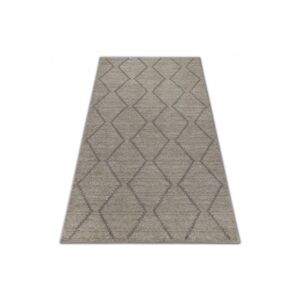 3kraft Kusový koberec SOFT ROMBY ETNO krémovo-béžový, velikost 200x290