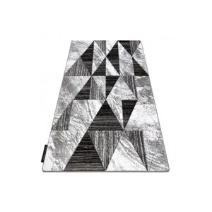 Dywany Lusczow Kusový koberec ALTER Nano trojúhelníky šedý, velikost 280x370