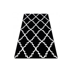 3kraft Kusový koberec SKETCH LUKE černý / bílý trellis, velikost 240x330