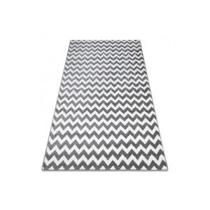 3kraft Kusový koberec SKETCH MIKE šedý / bílý - Cikcak, velikost 120x170