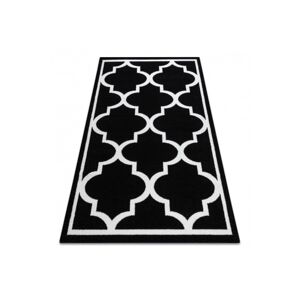 Dywany Lusczow Kusový koberec SKETCH JOHNY černý / bílý, velikost 140x190