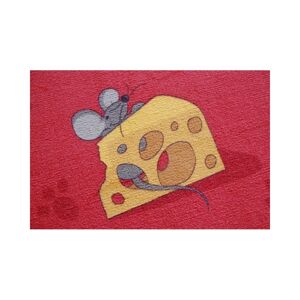 3kraft Dětský koberec Mouse červený, velikost 100x200
