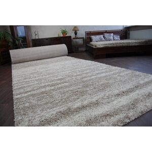 3kraft Kusový koberec SHAGGY Loba 5cm béžový, velikost 150x200