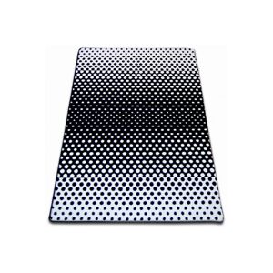 3kraft Kusový koberec SKETCH JAMES bílý / černý - tečky, velikost 140x190