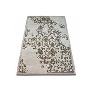 3kraft Kusový koberec BEYAZIT Zyky bílo-hnědý, velikost 160x235