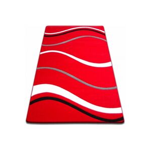3kraft Kusový koberec FOCUS - 8732 mořské vlny / červený, velikost 60x100