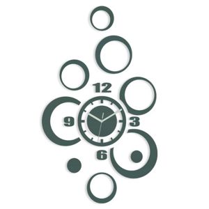Mazur 3D nalepovací hodiny Alladyn šedé
