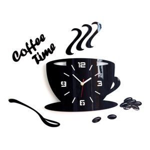 Mazur Nástěnné hodiny Coffee černé